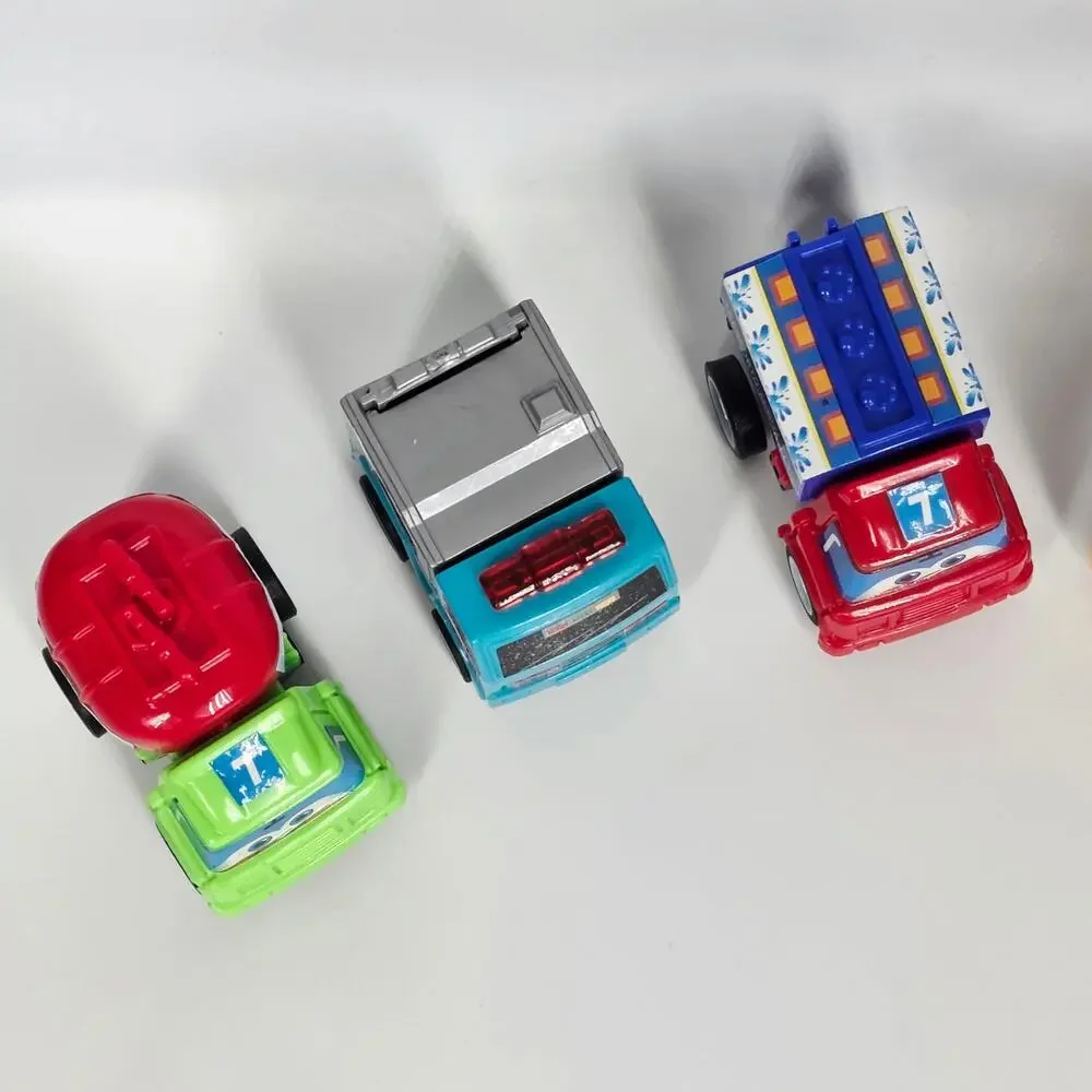 FUNCORN TOYS MINI PULL‑BACK VEHICLE SET – 6 MIXED CARS & TRUCKS – AGES 3+